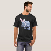 マナおもしろいーティーイースターバニー Tシャツ (正面フル)