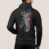 マナアトゥア – 神々からの力 – 黒 パーカ (裏面)