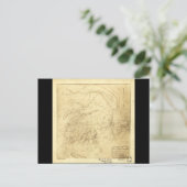 マナサスの戦場の地図1861年7月21日 ポストカード (スタンド正面)