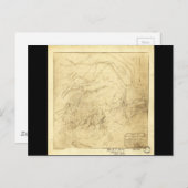 マナサスの戦場の地図1861年7月21日 ポストカード (正面/裏面)