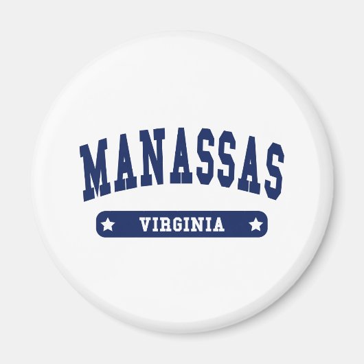 マナサスバージニアカレッジスタイルTシャツ マグネット (正面)