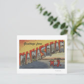 マナスクアン、ニュージャージー – ラージレターシーン2 ポストカード (スタンド正面)