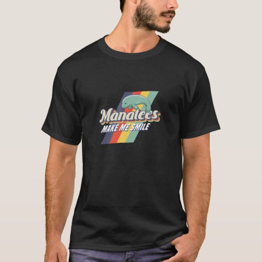 マナスメイクミースマイルかわいいマナシーアニマル Tシャツ (正面)