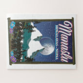 マナスルヒマラヤスネパール旅行ポスターマップ ジグソーパズル (横)