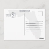 マナソタ鍵フロリダレトロサンセットディ土産60s ポストカード (裏面)