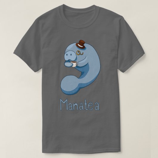 マナテアマナと紅茶 Tシャツ (デザイン正面)