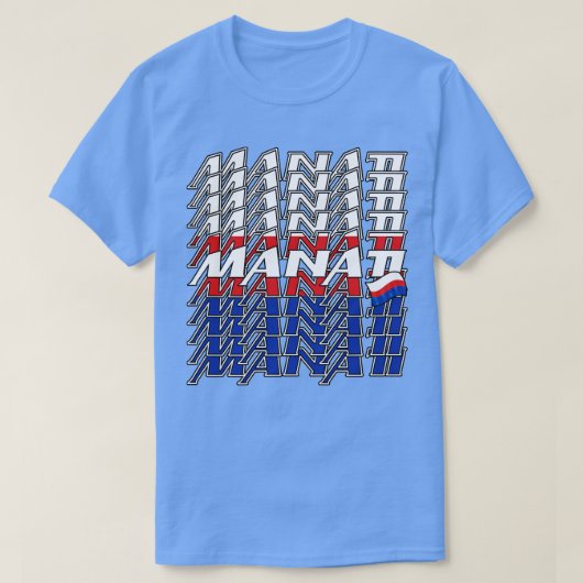 マナティカスケード文字3 Tシャツ (デザイン正面)