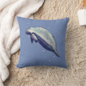 マナティフロリダトロピカル装飾用クッション クッション (ブランケット)