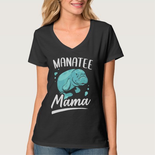 マナティマママリン動物海牛 Tシャツ (正面)