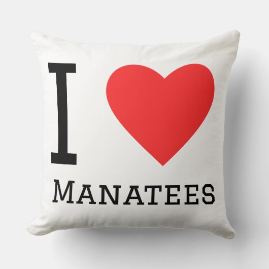 マナティーが好き クッション (正面)