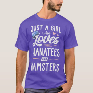 マナティーとハムスターが好きなだけの女の子のギフト Tシャツ
