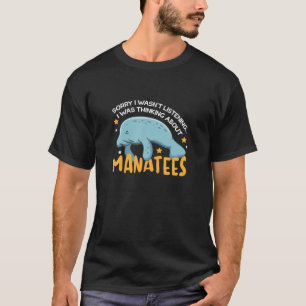 マナティーと海の動物について考える Tシャツ