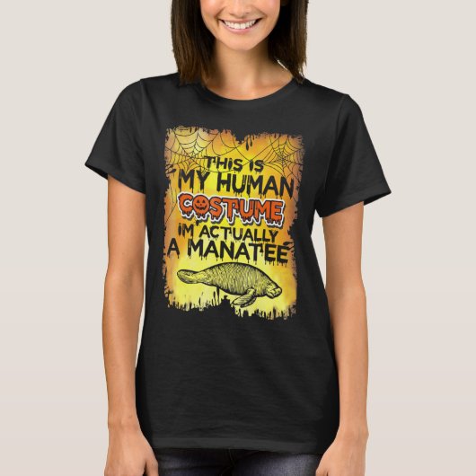 マナティーのシャツこれはHの人間おもしろいの衣装 Tシャツ (正面)