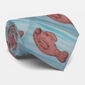 マナティーのタイ ネクタイ (ロール)