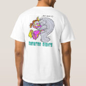 マナティーの乱用-マナティーの権利-相棒のマナティー Tシャツ (裏面)