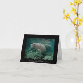 マナティーの子牛 カード (黄色い花)