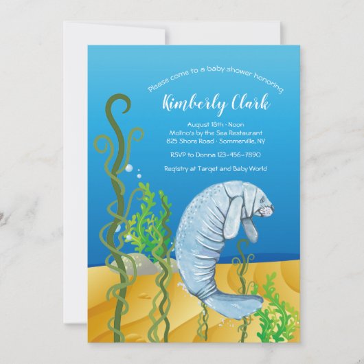 マナティーの招待状 招待状 (正面)