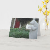 マナティーの挨拶状 カード (黄色い花)