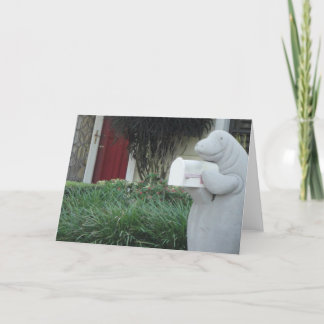 マナティーの挨拶状 カード