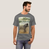 マナティーの絵画のTシャツ Tシャツ (正面フル)