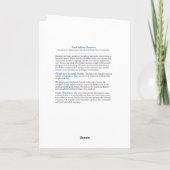 マナティーの誕生日の挨拶状 カード (裏面)