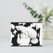 マナティーの郵便はがき ポストカード (スタンド正面)