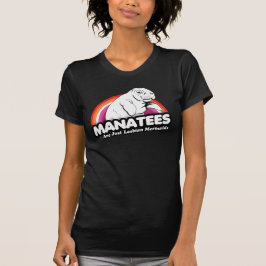 マナティーはレズビアンの人魚にすぎない Tシャツ