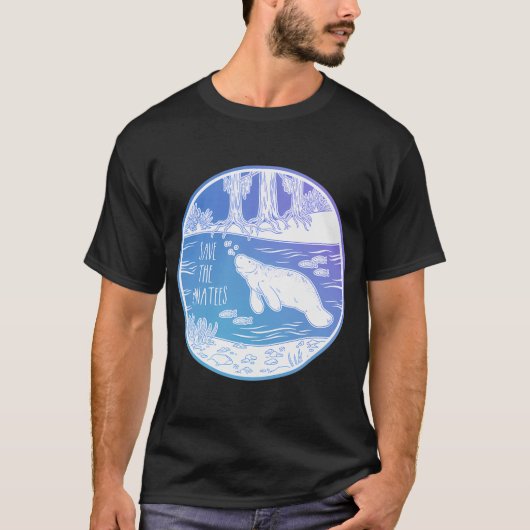 マナティーを救え! Tシャツ (正面)