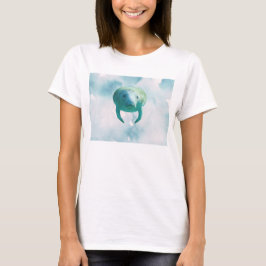 マナティーを救おう マナティーの水彩アート Tシャツ