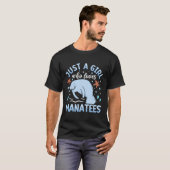 マナティーガールマーメイド水中競技アニマルズチュビーシーロ Tシャツ (正面フル)