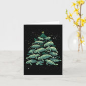 マナティークリスマスツリーマナティークリスマスボーイズ&amp; Wom カード (黄色い花)