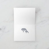 マナティーグリーティングカード カード (内部)