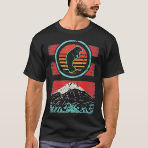 マナティーシーカウズレトロヴィンテージ80sスタイルギフト tシャツ