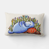 マナティーシータートルスランバーパーティービーチ砂 ランバークッション (裏面)