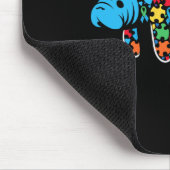 マナティーパズル自閉症意識自閉症の女性私 マウスパッド (コーナー)