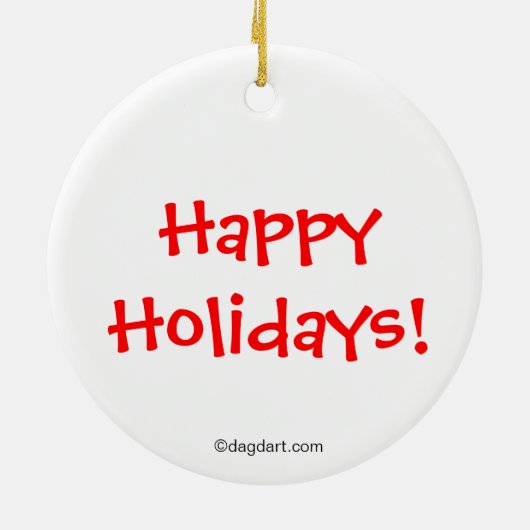 マナティーホリデイオーナメント セラミックオーナメント (裏面)