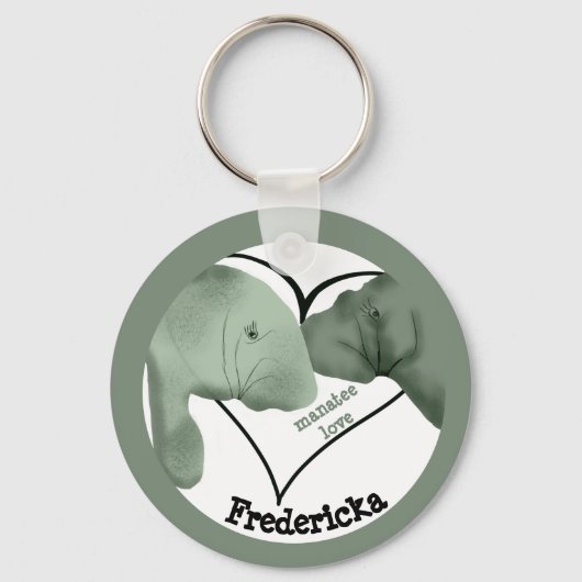 マナティーラブキーチェーン キーホルダー (正面)