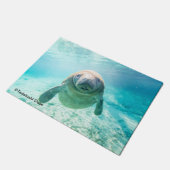 マナティー写真 ドアマット (アングル)