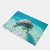 マナティー写真 ドアマット (アングル)