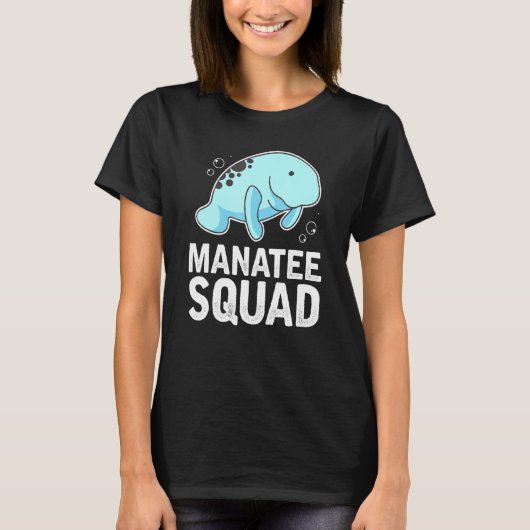 マナティー救助隊クルー衣装かわいい動物の海 Tシャツ (正面)