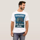 マナティー水中競技動物管理者 Tシャツ (正面フル)