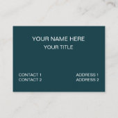 マナティー海洋野生動物管理 名刺 (裏面)