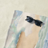 マナティー男女兼用パーソナライズされた ビーチタオル (インサイチュ)