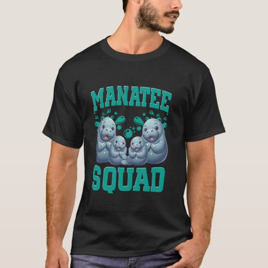 マナティー部隊 海洋学者 Tシャツ (正面)