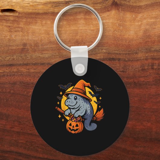 マナティー魔女帽パンプキンハロウィンソキシーズン キーホルダー (正面)