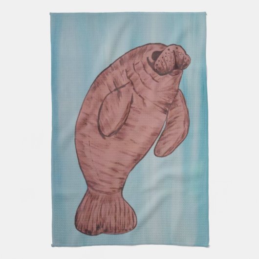 マナティー キッチンタオル (縦)