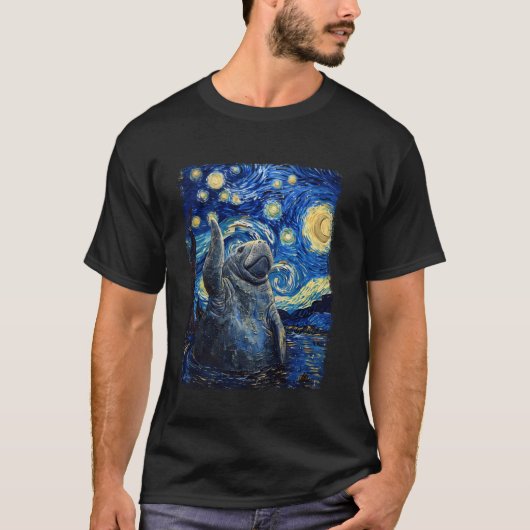 マナティー フローティーポテトシーカウ ぽっちゃり人魚 Tシャツ (正面)