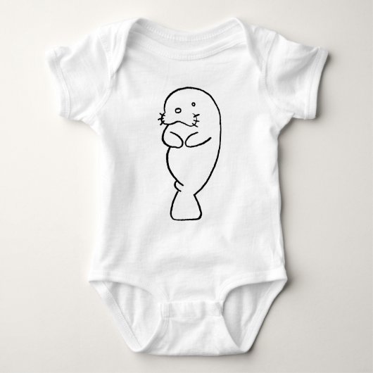 マナティー ベビーボディスーツ (正面)