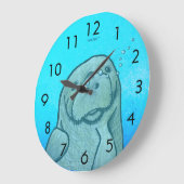 マナティー ラージ壁時計 (傾斜)