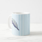 マナティ絵を描ーのストライプフロリダ春 コーヒーマグカップ (正面左)